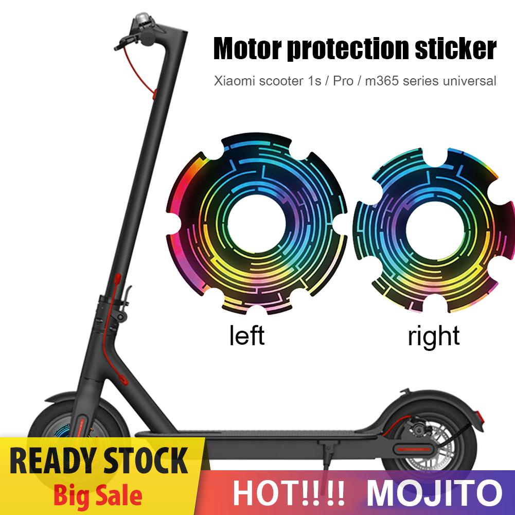 1 Pasang Stiker Pelindung Roda Depan Skuter Bahan Pvc Untuk M365 Pro Motor Shell