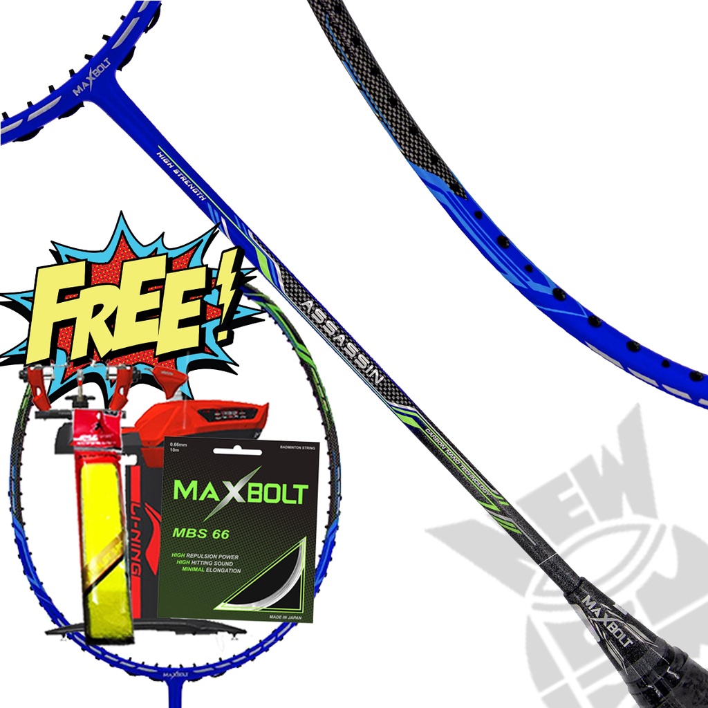 Raket Badminton MAXBOLT ASSASIN BLUE