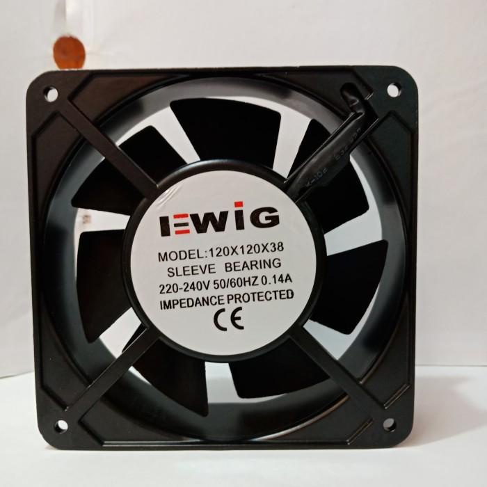fan /kipas / blower ewig 4 inch + cover depan belakang + kabel colokan