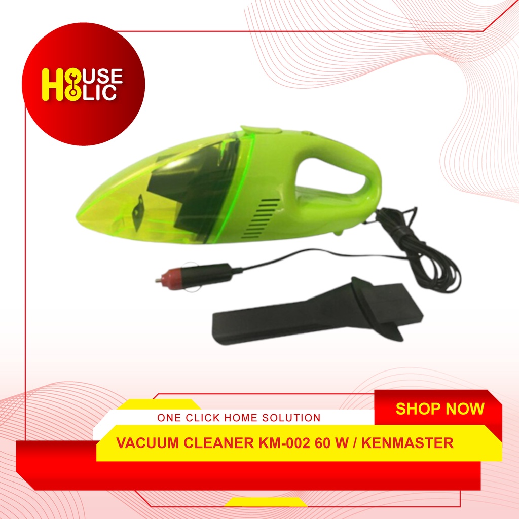 Vacuum Cleaner Mobil Hijau KM-002 12V 60W / Car Vacum Alat Sedot Debu