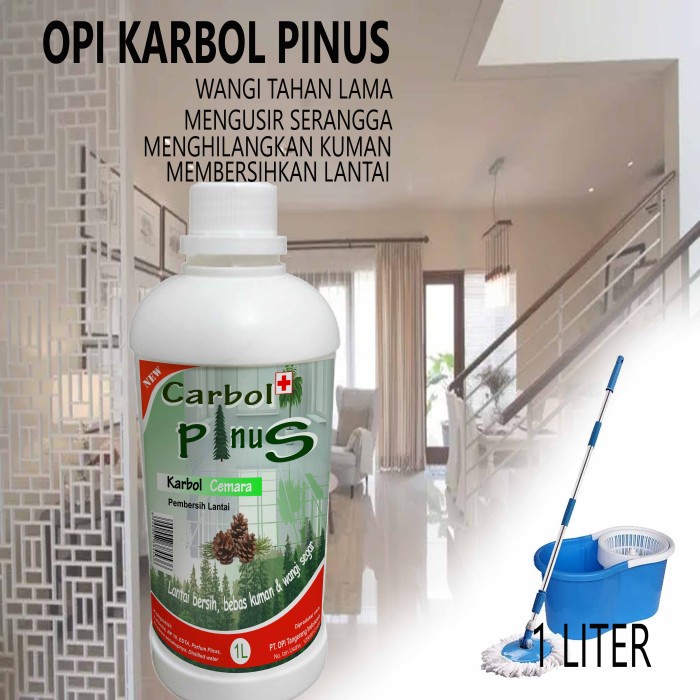 Karbol Pinus 1 Liter dan Varian wangi lainnya putih susu segar Pewangi &amp; Pembersih Lantai Produk OPI baru Suplayer terpercaya sudah ada izin edar resmi by Oke sabun suplayer