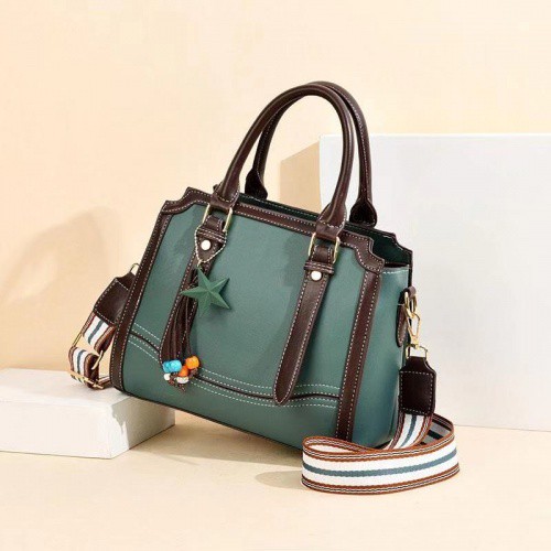 BQ 2631 RISCE TAS HAND BAG GANTUNGAN STAR TALI MOTIF IMPORT WANITA CEWEK PEREMPUAN JAKARTA BATAM