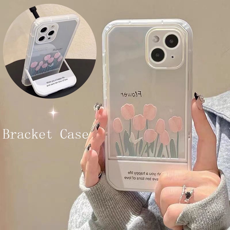 Soft Case Silikon TPU Transparan Motif Bunga Untuk IPhone 13 12 11 10 Pro XS Max X XR 8 7 6 6S Plus SE