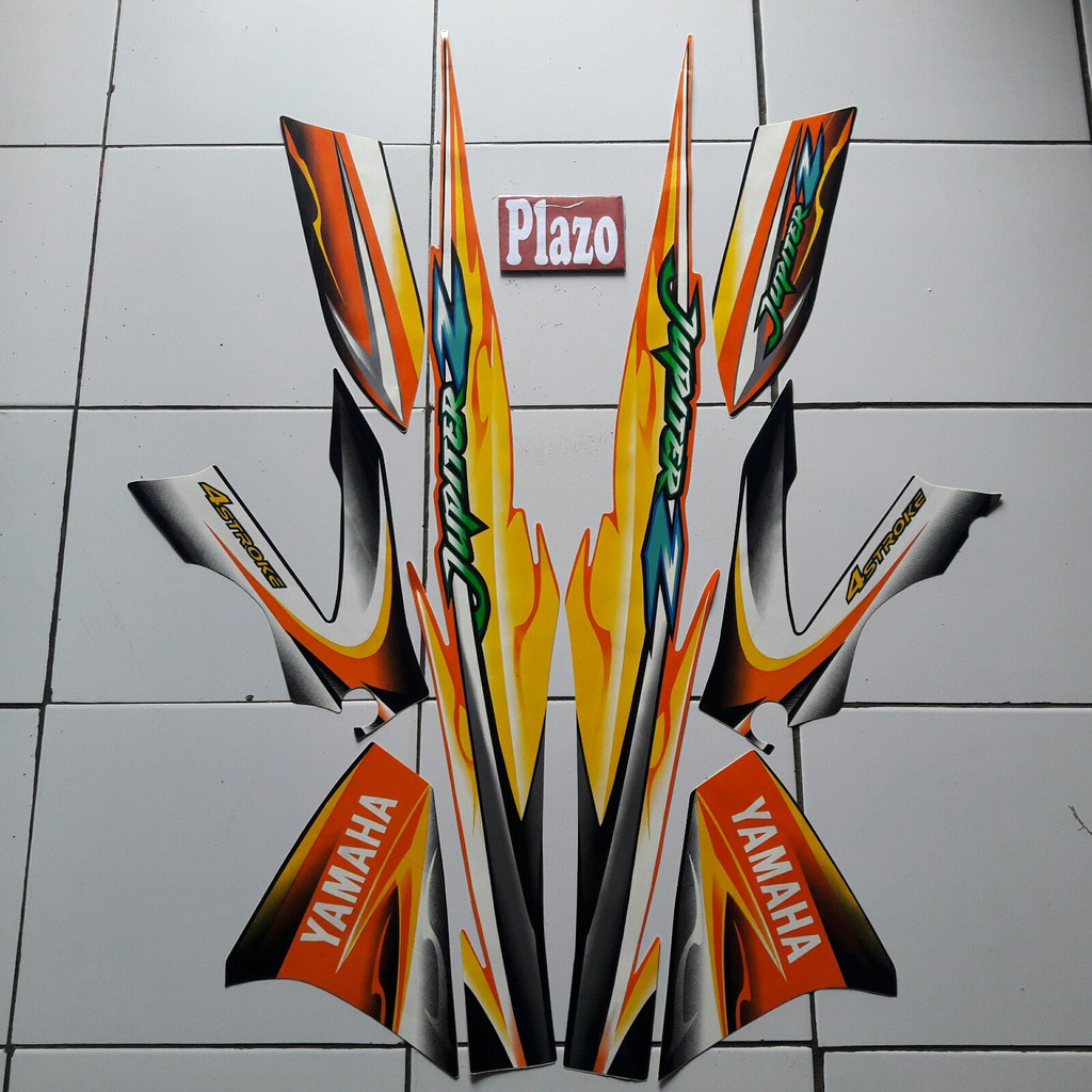 stiker motor jupiter z 2005 orange