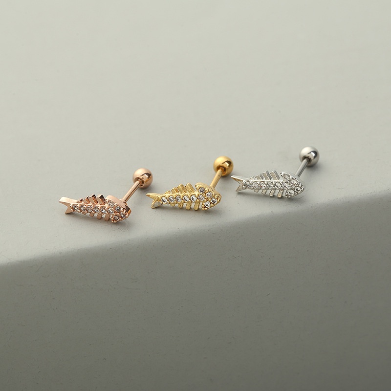 1 Pcs Creative All-match Stainless Steel Fashion Women Earring for Valentine's Day Birthday Gift