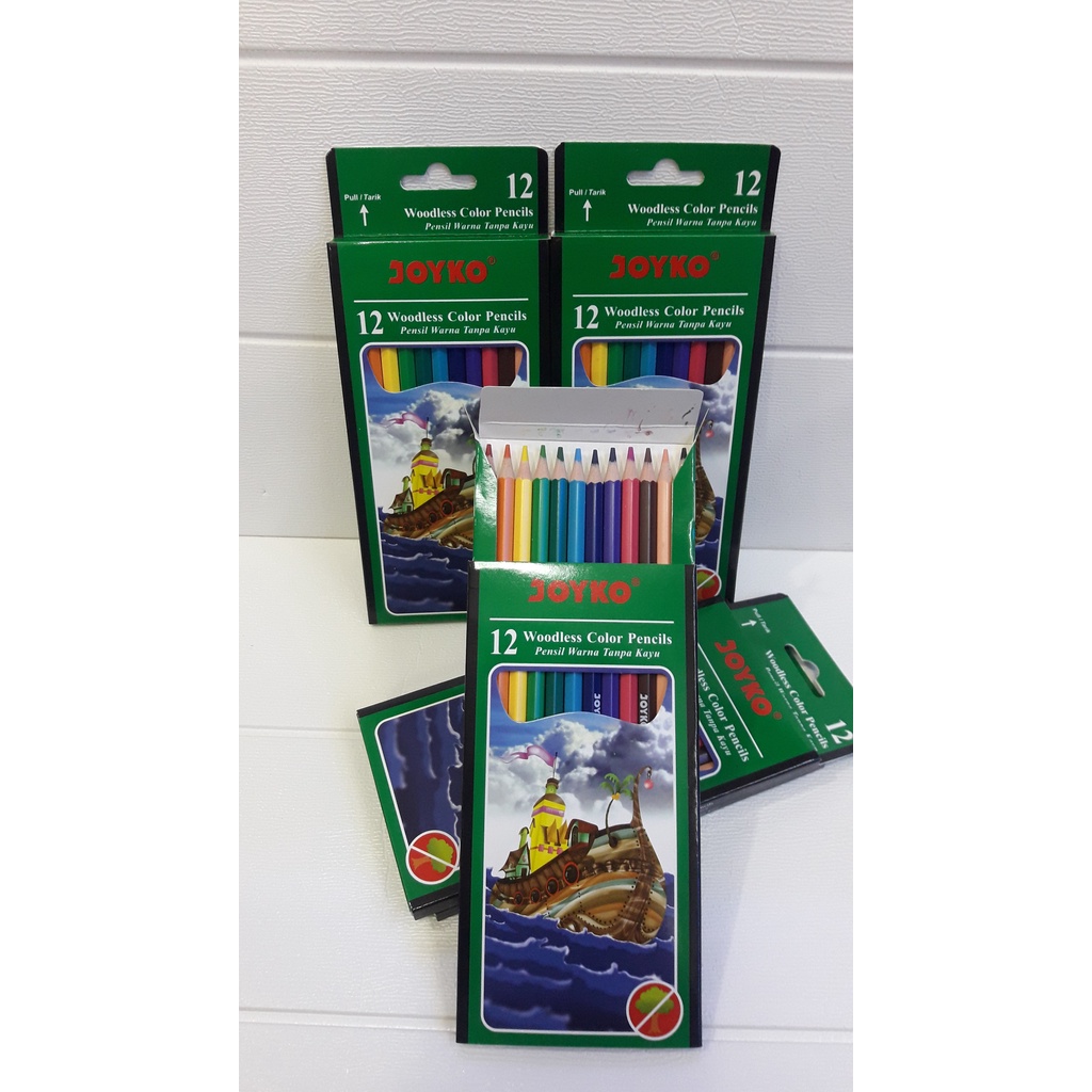 

Pensil warna Joyko 12 warna CP- 103/ pencil colour 12 warna JOYKO / pensil warna kayu Joyko CP 103