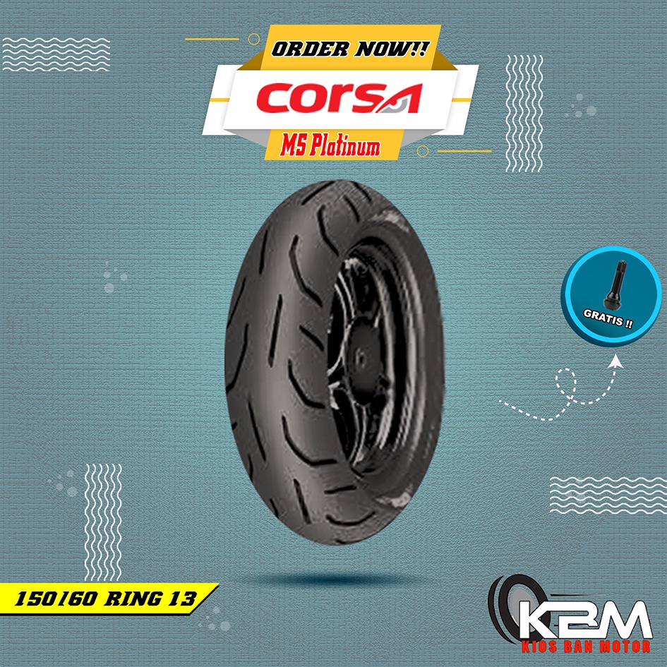 Ban Belakang Motor YAMAHA NMAX // CORSA PLATINUM M5 150/60 Ring 13 Tubeless