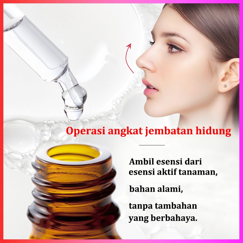 Nose lift up essential oil serum pemancung hidung nose up secret Minyak Pijat Pelembab Hidung lebih tiga dimensi dan alami alat pemancung hidung permanen Ting nose beautiful nose