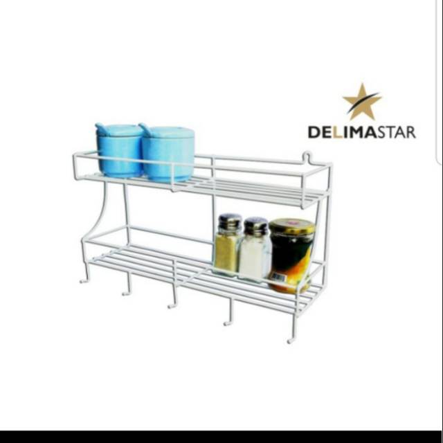 Rak serbaguna rak gantung 2 susun rak kawat