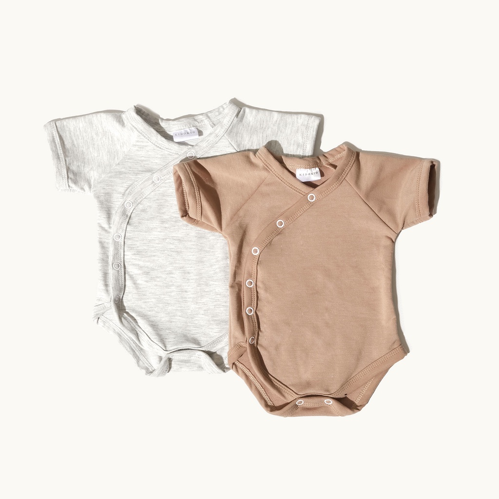 KIDOKIO DOU BODYSUIT Kimono Pakaian Jumper Bayi Perempuan  Baju Jamper Jemper Jumpsuit Jumsuit Jamsuit Jamswit Jamsit Jumswit Kaos Anak Anak Bayi Balita Newborn Perempuan Laki Laki Cewek Cowok Cewe Cowo Baby Girl Boy New Born 0 3 6 12 Bulan 1 Tahun Lucu-1