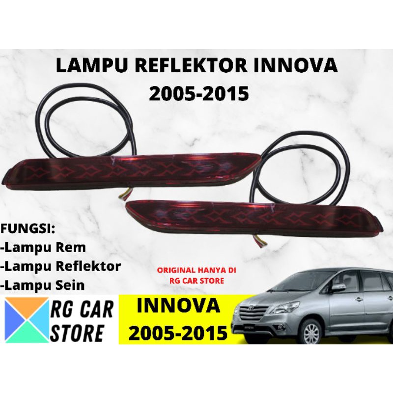 LAMPU REFLEKTOR INNOVA 2005-2011 TRIANGLE MODEL DIJAMIN PNP BERKUALITAS