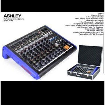 Mixer Audio 8 + Hardcase Channel Ashley SMR 8 / SMR8