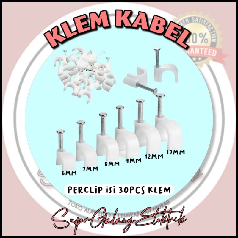 Klem Kabel 6mm, 7mm, 8mm, 9mm, 10mm,12mm, 17mm