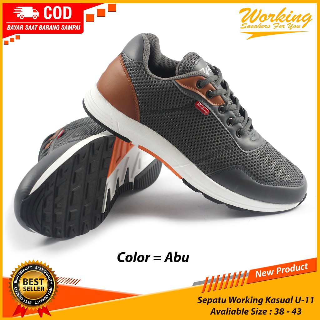 Sepatu Pria Kasual Working U-11 Import