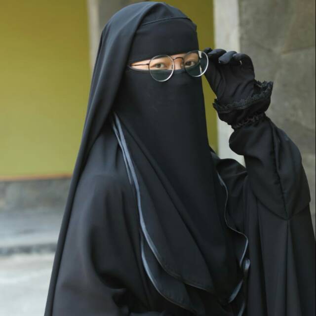Niqab yaman sifon saudi / cadar yaman 3 layer