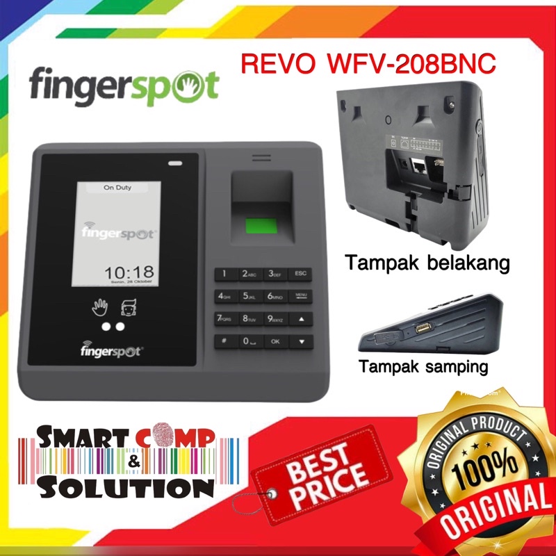 Mesin Absensi Fingerspot Revo WFV-208 BNC