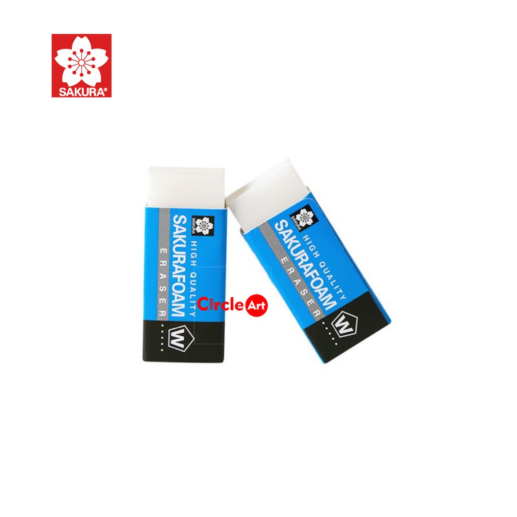 

Sakura Foam Eraser W 60 - W 100 - W 200 / Penghapus Pensil / Penghapus Sakura