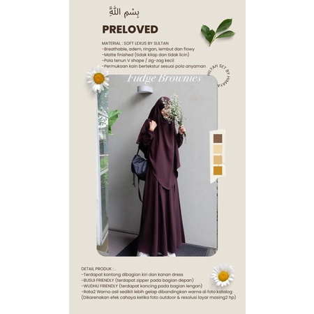 Preloved Gamis Syar'i Hilyah Set by Himaya