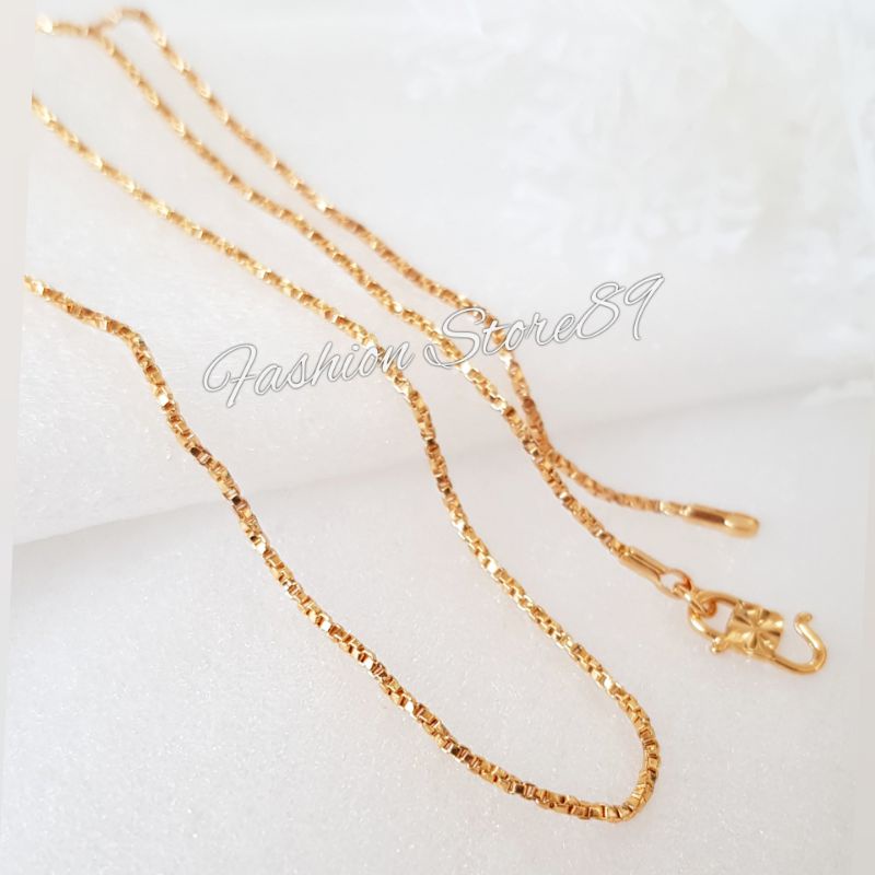 Kalung Impor Fashion Model Itali Motif Perhiasan lapis emas 18k import Kalung Fashion Impor Yaxiya