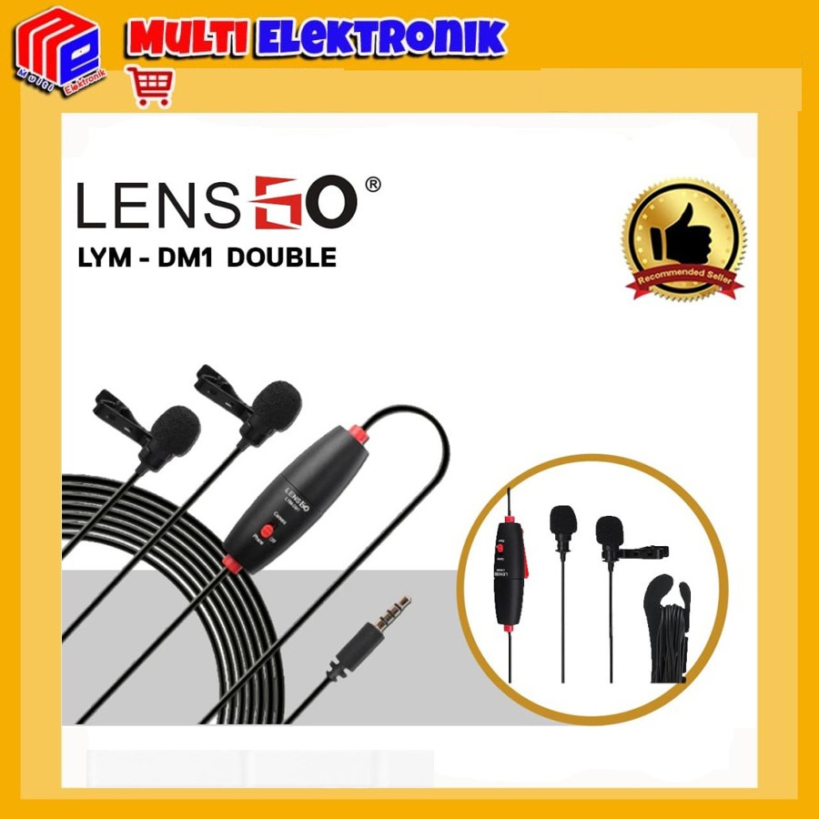Lens Go Mini lavalier Microphone LYM-DM1 Double - Lensgo