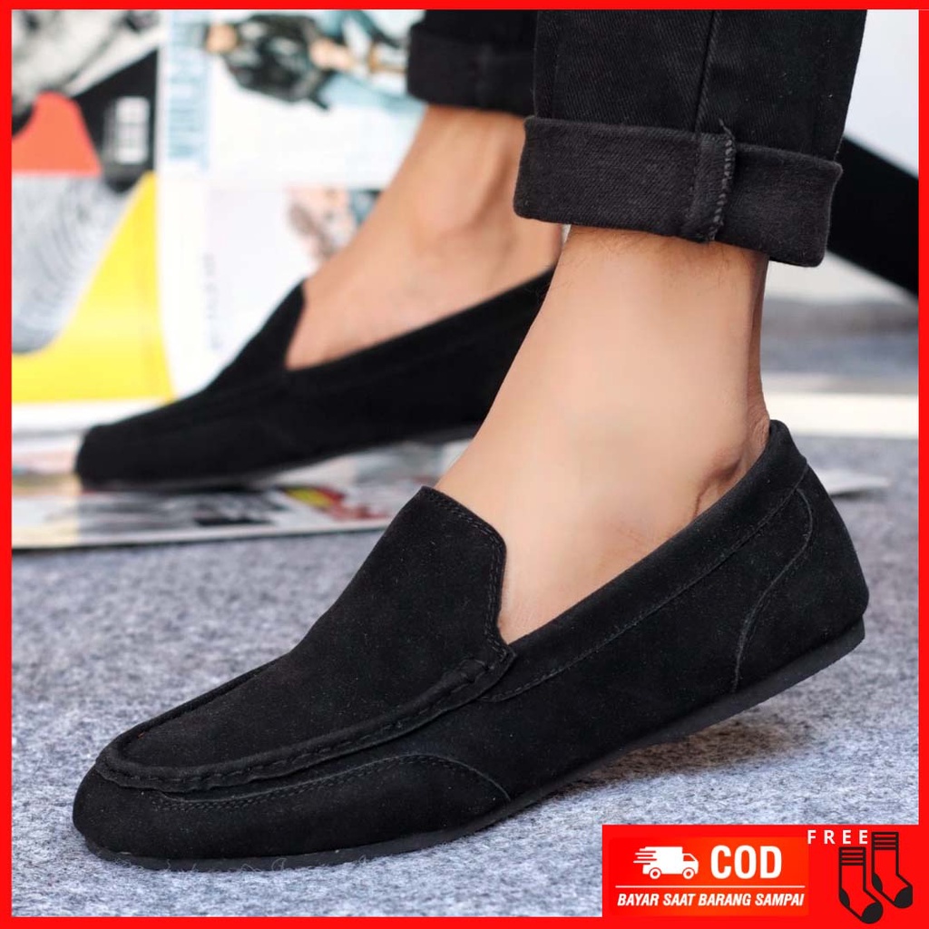 MOLK|Slip On Pria Sepatu Casual Slop Pria Trendy Kekinian Simple Original Distro Terbaru Main Gaya Hangout