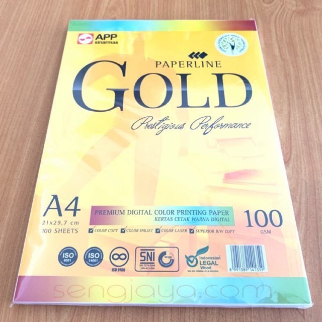 Paper A4 100 gsm Paperline Gold