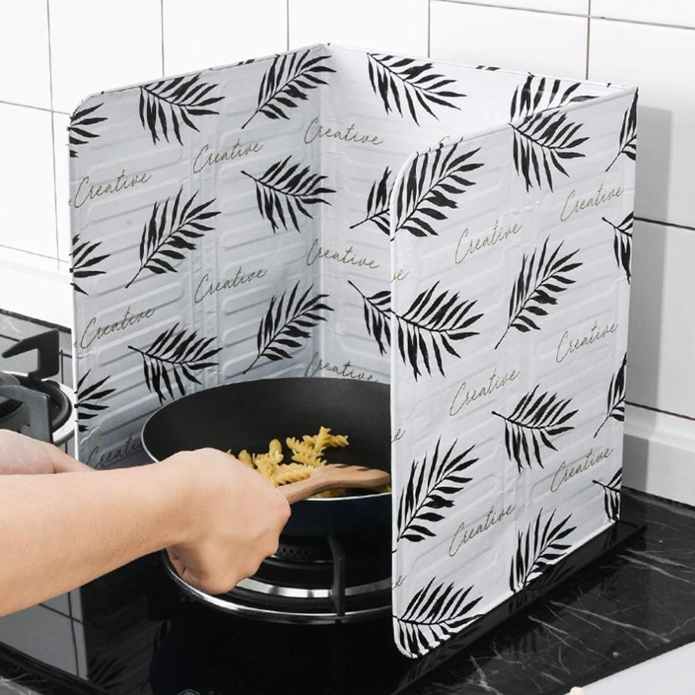 Populer Pelindung Kompor Gas New Kichen Accessories Screen Plate Motif Kaktus Dapur Penggorengan