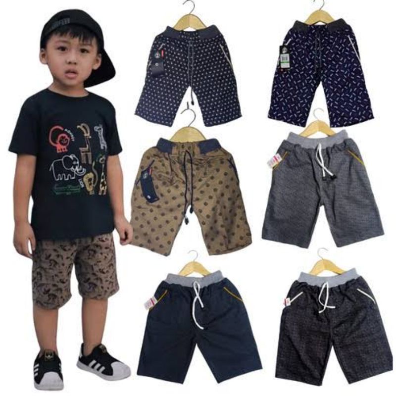 REKOMENDASI CELANA ANAK MURAH CELANA PENDEK ANAK PREMIUM MOTIF TERMURAH  ( ANAK KEKINIAN )