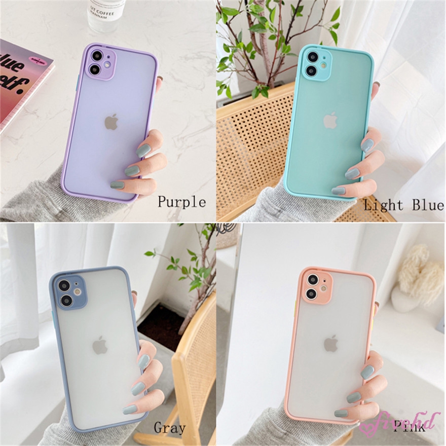 Soft Case Pelindung Matte Transparan Untuk Iphone Se 2020 12 11 Pro Max X Xr Xs Max 8 7 6 6s Plus