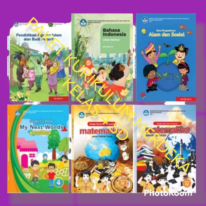 Jual BUKU PAKET KURIKULUM MERDEKA KELAS 4 BAHASA ENGLISH, Matematika