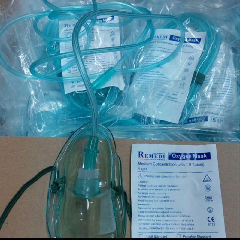 Masker Oksigen / Sungkup Masker Oksigen Dewasa