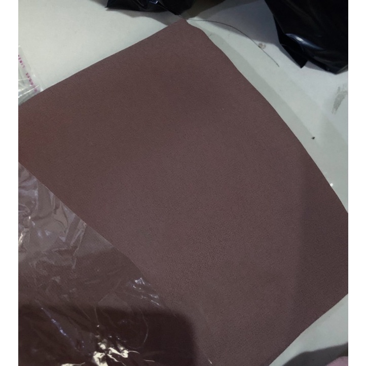 PASHMINA CERUTY BABYDOLL PREMIUM JAHIT TEPI Hijab Jilbab-DarkLatte