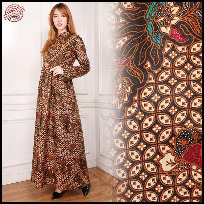GAMIS DRESS MAXI FELUCY LONGDRESS BATIK WANITA