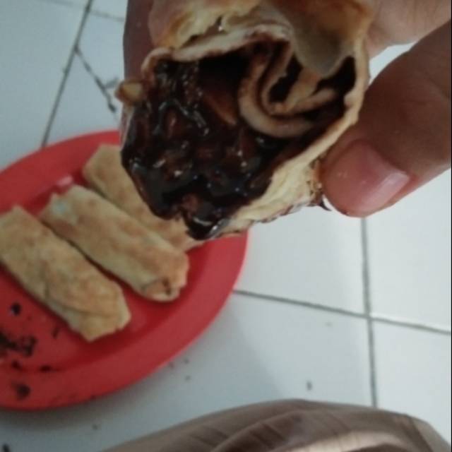 

Kebab pisang coklat