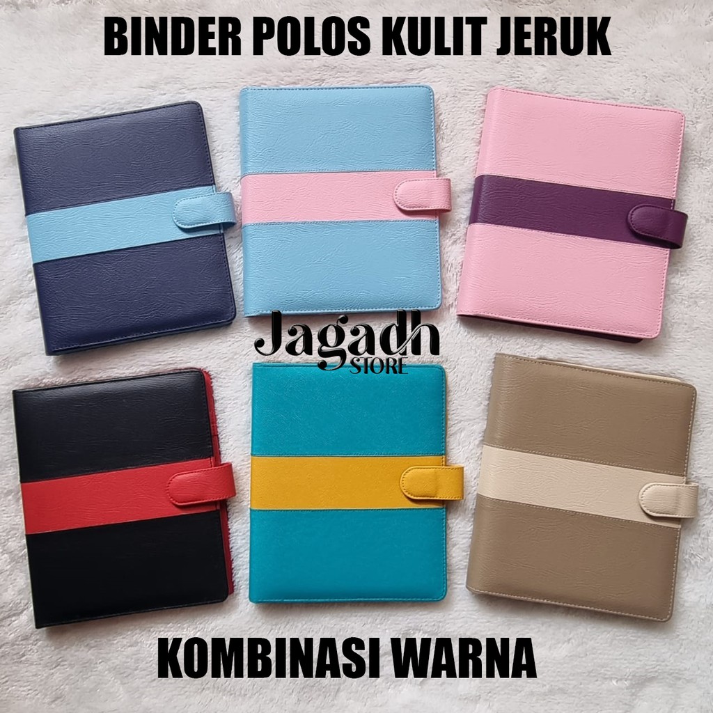 

BINDER POLOS KOMBINASI GARIS 6 WARNA PILIHAN A5/20RING, B5/26RING