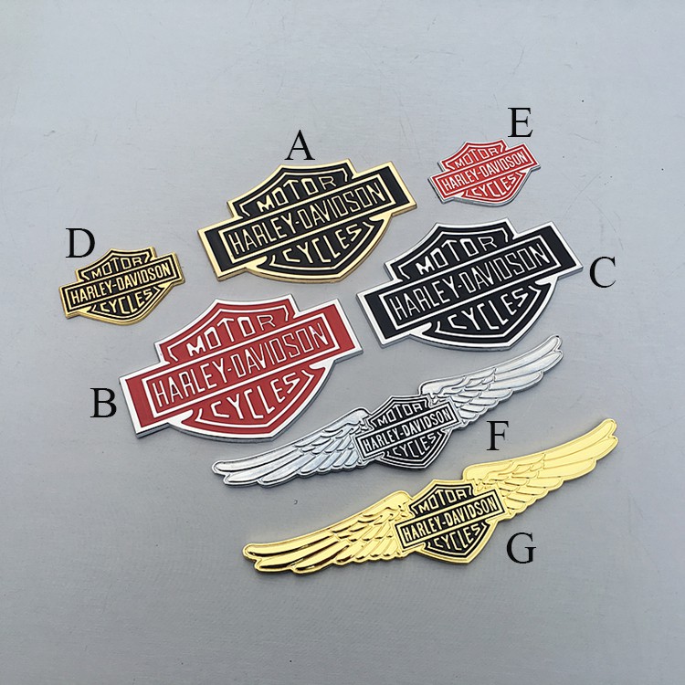 1 X Metal HARLEY DAVIDSON MOTOR Emblem Badge Sticker Decal Motorcycle Motobike