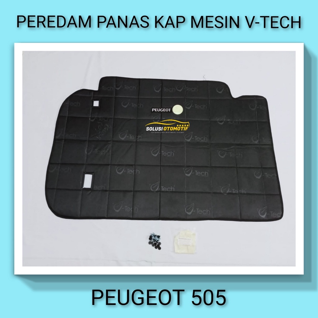 PEUGEOT 505 VTECH Ori Pelindung Peredam Panas Kap Mesin Aksesoris Variasi Mobil Bonus Klip