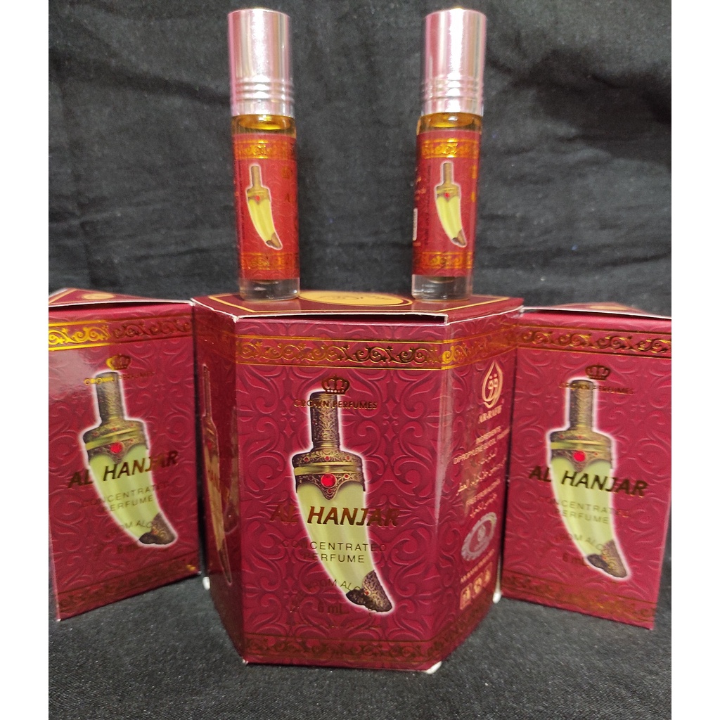 parfum arrafif roll on 6ml ALHANJAR parfum oles badan pria wanita