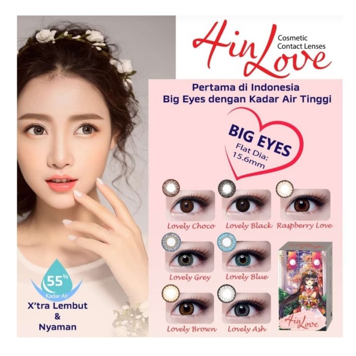 Softlens 4 in love - 14.2mm - Normal + Free tempat lensa