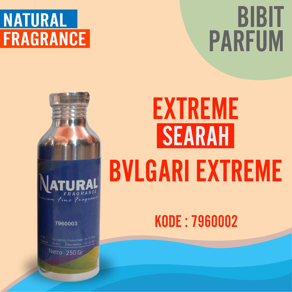 BIBIT PARFUM MURNI BULGARY EXTREME - EXTREME NATURAL FRAGRANCE 100 ML