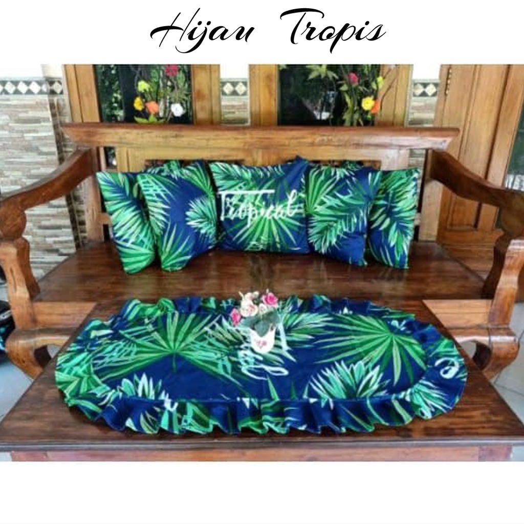 [✅COD] Sarung Bantal Kursi Sofa Set Dan Taplak Meja Tamu Dekorasi Cover kursi sofa ruang tamu Kamar Minimalis perlengkapan rumah tangga modern