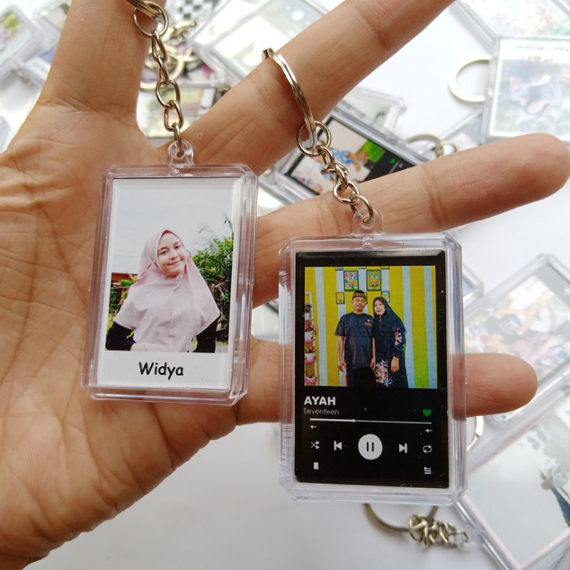 Custom Gantungan Kunci Akrilik Spotify Foto unik murah Berkualitas [BISA COD]-3