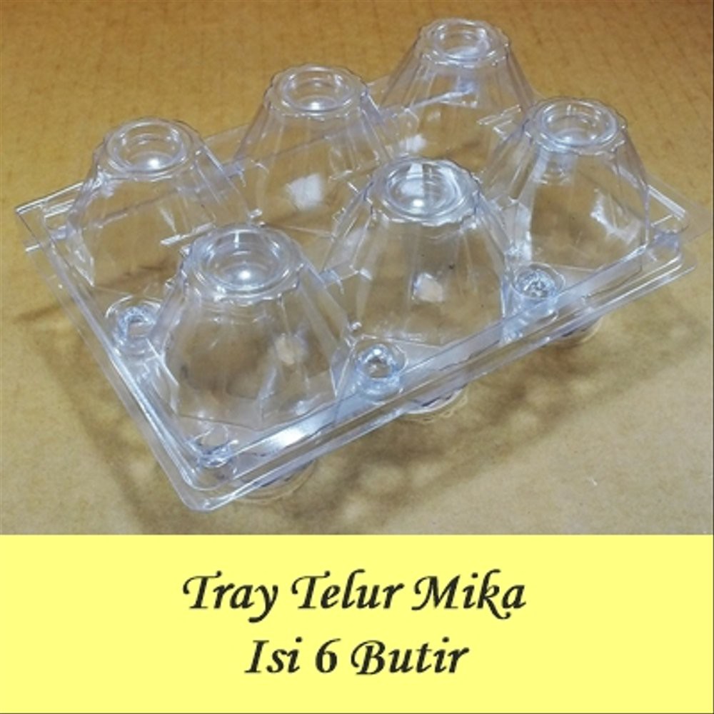 BARANG BAGUS!!! MIKA TELUR ISI 6/TEMPAT TELUR/TRAY TELUR/KEMASAN TELUR AYAM isi 50 Pcs