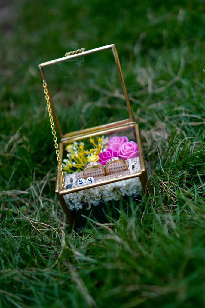 Kotak Cincin Terarium Ready Stock! Free Inisial