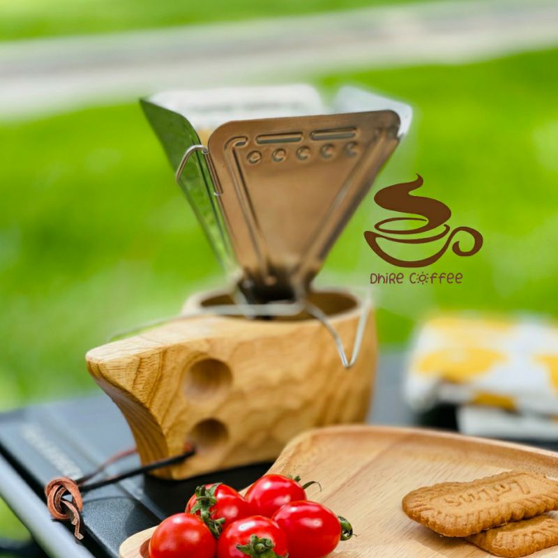 Coffee Dripper Camping Coffee Drip Rack Foldable Stainless Coffee Filter-V60 Folding Lipat Coffee Dr