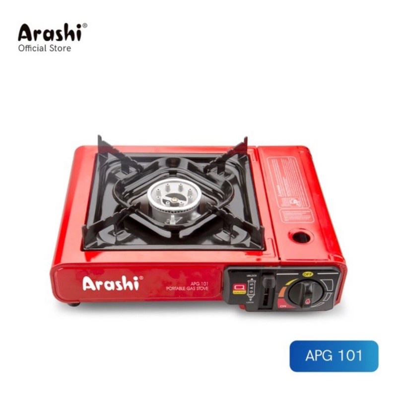 KOMPOR GAS PORTABLE ARASHI APG-101 KOMPOR CAMPING BISA GAS 3KG/KALENG