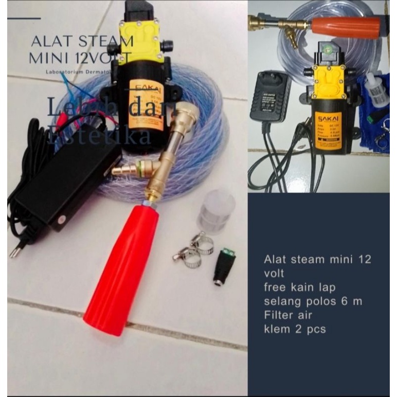 paket steam cuci  lengkap motor/mobil/AC/aquarium dll