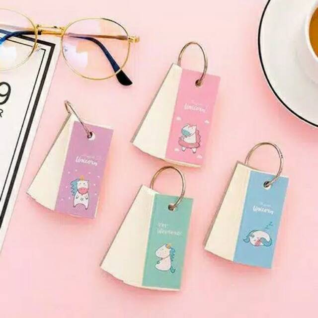 

Memo Book Mini Motif Unicorn