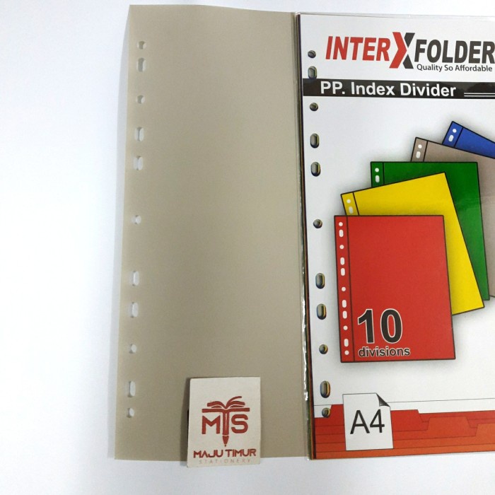 

Segera Miliki Pembatas Binder Divider Interx A4 / Pp. Index Divider A4 Sale!!!