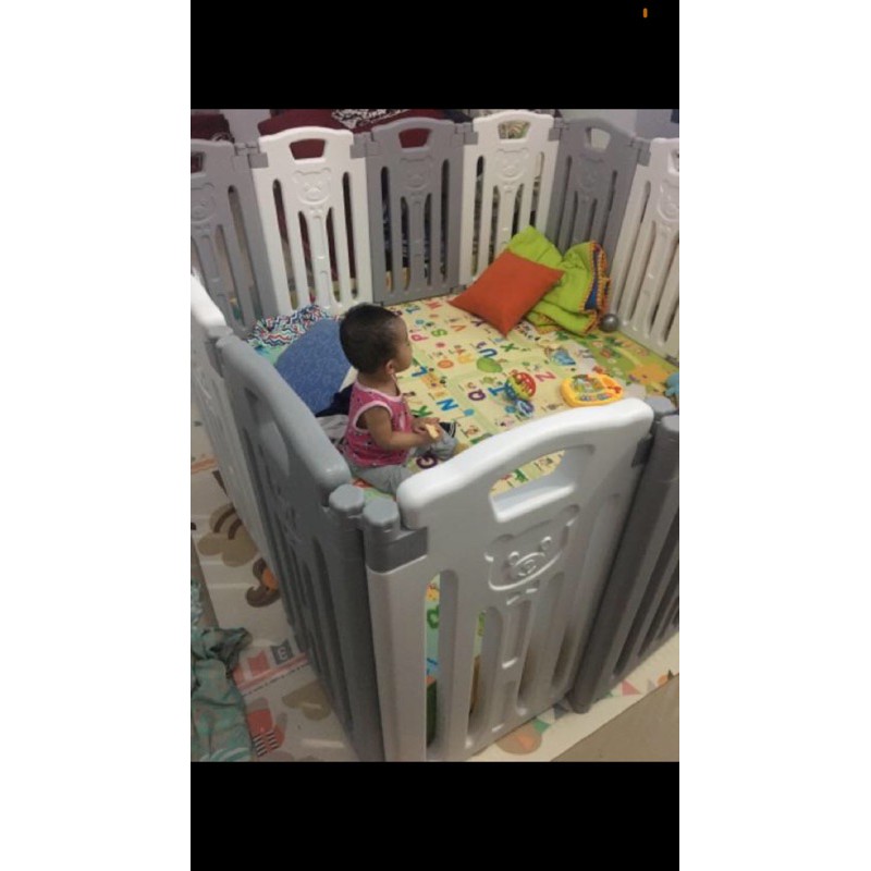 Parklon fence folding | pagar bayi | parklon | 12+2 | preloved